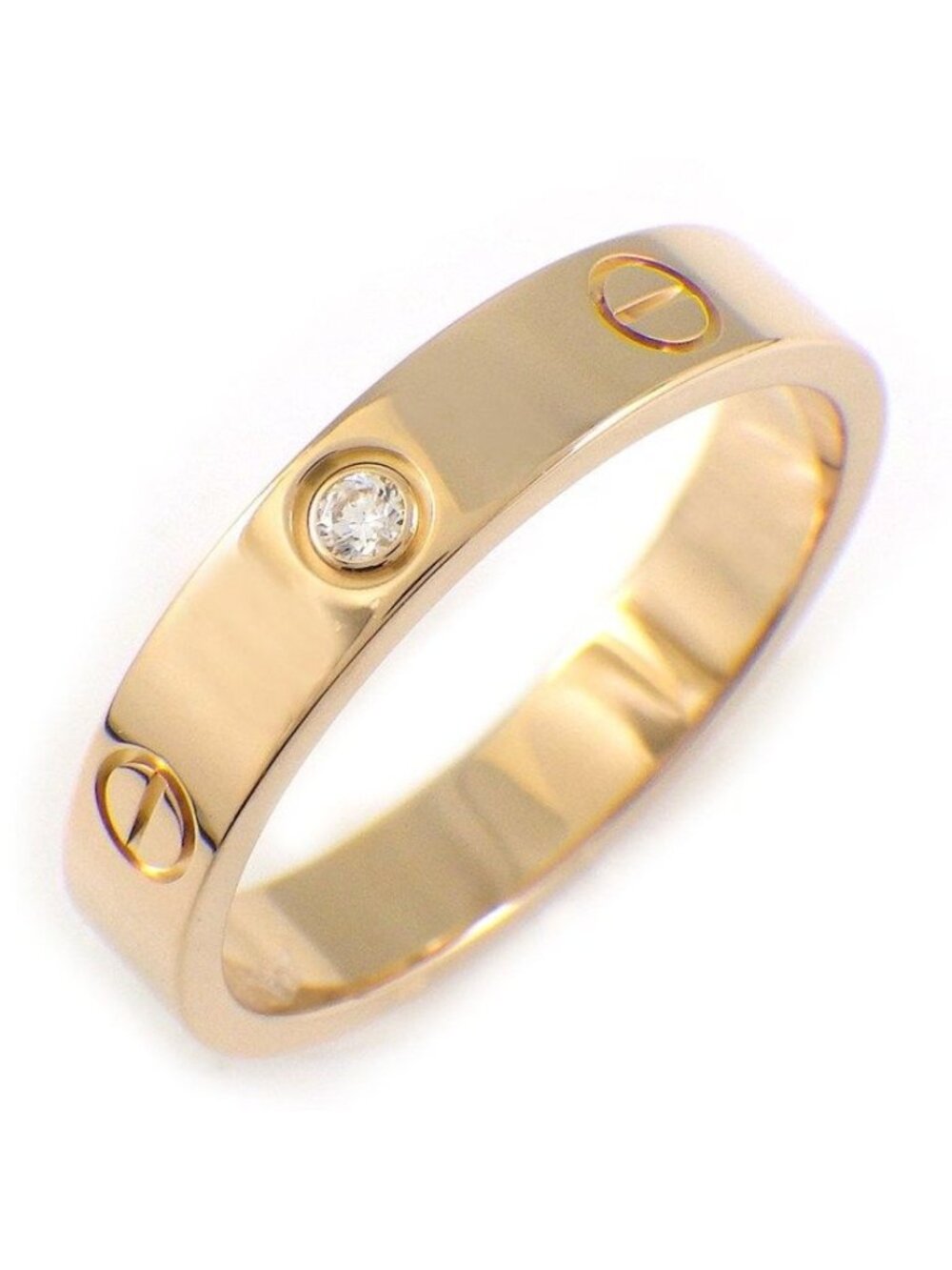 Cartier Ring Love Small Model SM Diamond 18K Pink Gold